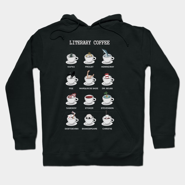 Literary coffee for readers Hoodie by atizadorgris